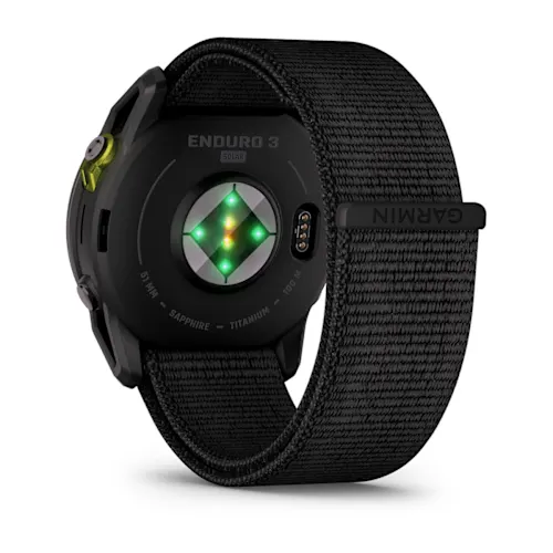 ENDURO 3, CRBN GRY DLC TI W/BLK SPORT LOOP BAND, EMEA 010-02751-01