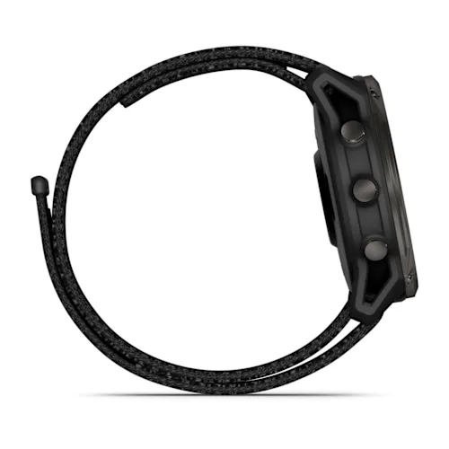 ENDURO 3, CRBN GRY DLC TI W/BLK SPORT LOOP BAND, EMEA 010-02751-01