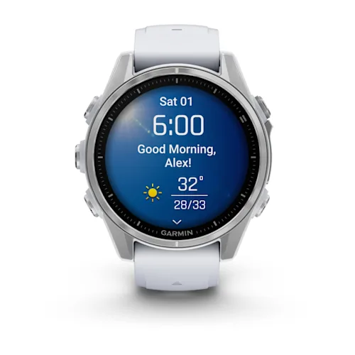 FENIX 8 43MM, AMOLED, GLASS, BARESS/WHITESTONE, WHITESTONEBND, WW 010-02903-00