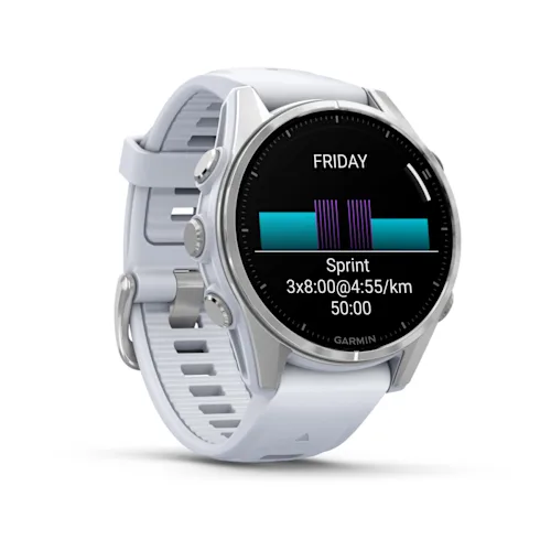 FENIX 8 43MM, AMOLED, GLASS, BARESS/WHITESTONE, WHITESTONEBND, WW 010-02903-00