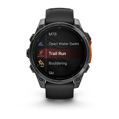 FENIX 8 47MM,AMOLED,GLASS/SS,SLATEGRAY STEEL/BLACK,BLKBND,WW 010-02904-00