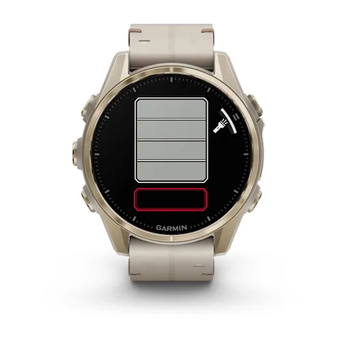 FENIX 8 43MM,AMOLED,SAPH,SFTGLDSS/FOGGRYLEATHERBND,EXCL,EMEA 010-02903-40