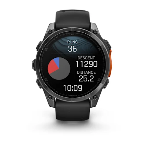 FENIX 8 47MM,AMOLED,GLASS/SS,SLATEGRAY STEEL/BLACK,BLKBND,WW 010-02904-00