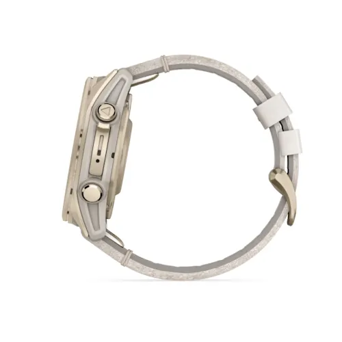 FENIX 8 43MM,AMOLED,SAPH,SFTGLDSS/FOGGRYLEATHERBND,EXCL,EMEA 010-02903-40