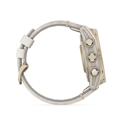 FENIX 8 43MM,AMOLED,SAPH,SFTGLDSS/FOGGRYLEATHERBND,EXCL,EMEA 010-02903-40