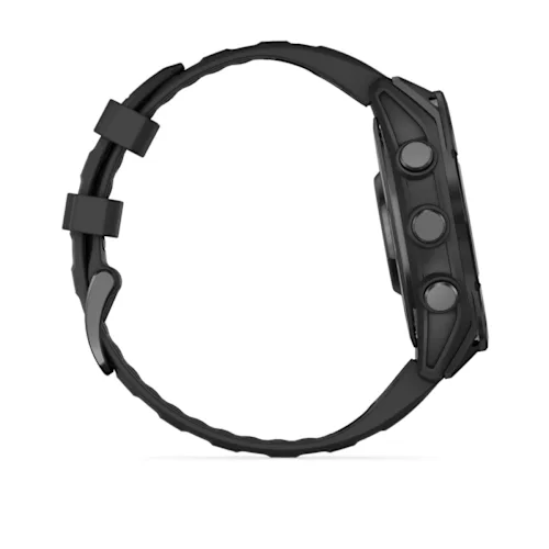 FENIX 8 47MM,AMOLED,GLASS/SS,SLATEGRAY STEEL/BLACK,BLKBND,WW 010-02904-00
