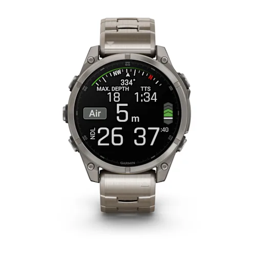 FENIX 8 47MM, AMOLED, SAPH, TI/BARE/GRAPHITE W/TIBAND, EXCL, EMEAMAINTENANCES 010-02904-40
