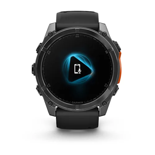 FENIX 8 51MM,AMOLED,GLASS/SS,SLATEGRAY STEEL/BLACK,BLKBND,WW 010-02905-00