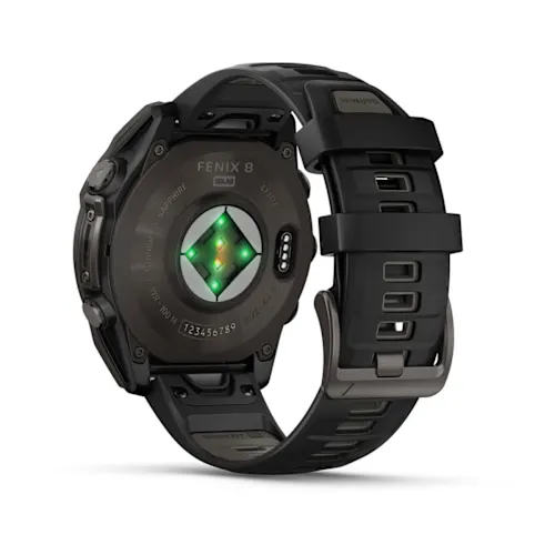 FENIX 8 47MM, SAPH SOLAR, CRBNGRY TI/BLK, BLK/PBLGRYBND, EMEA 010-02906-11