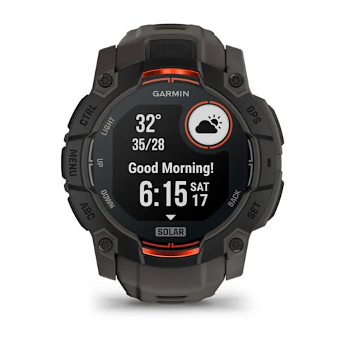INSTINCT 3,50MM,SOLAR,BLACK BEZEL WITH CHARCOAL BAND,WW 010-02935-00