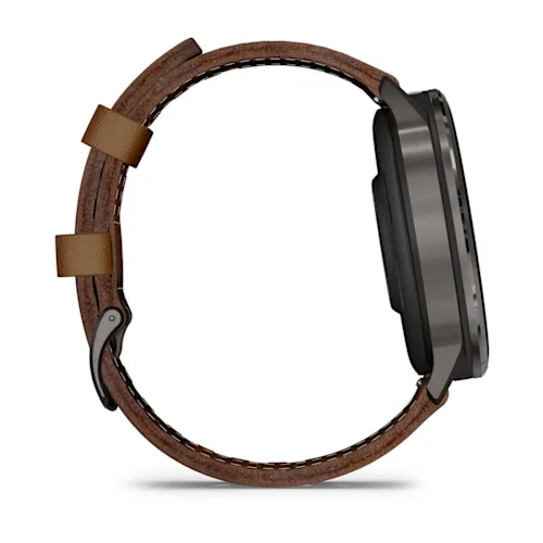 VENU 4 (45MM), GPS, WI-FI, BLACK W/ SLATE + LEATHER, WW 010-03014-03