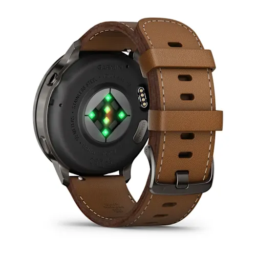 VENU 4 (45MM), GPS, WI-FI, BLACK W/ SLATE + LEATHER, WW 010-03014-03