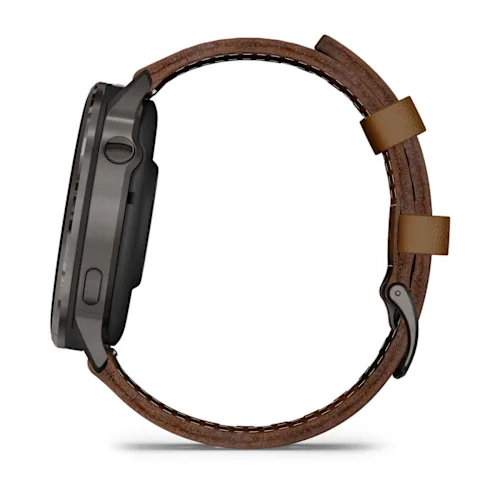 VENU 4 (45MM), GPS, WI-FI, BLACK W/ SLATE + LEATHER, WW 010-03014-03